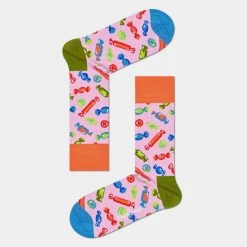 Best Pirce 🔔 Κάλτσες Happy 🧦 Socks 🍬 Candy Κάλτσες MULTICOLOUR ✨