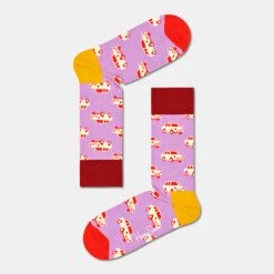 Προώθηση ✔️ Κάλτσες Happy 🧦 Socks Car Γυναικείες Κάλτσες MULTICOLOUR ❤️