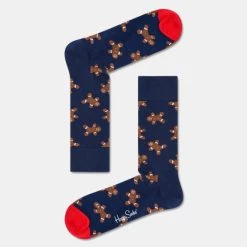 Συμφωνίες 😉 Κάλτσες Happy 🧦 Socks Gingerbread Unisex Κάλτσες Multicolour ⌛