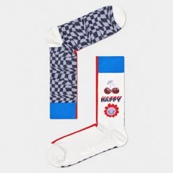 Εκπτωση 😉 Κάλτσες Happy 🧦 Socks Half/half Optic Κάλτσες MULTICOLOUR 👏