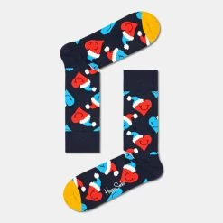 Νέος 👏 Κάλτσες Happy 🧦 Socks Santa Love Smiley Unisex Κάλτσες MULTICOLOUR 🎉