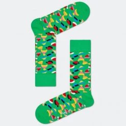 Φτηνός 🤩 Κάλτσες Happy 🧦 Socks Santas Hats Sock Multicolour 🤩