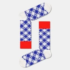 Προϋπολογισμός 🎉 Happy 🧦 Socks Κάλτσες Happy Squared Smiley Unisex Κάλτσες Multicolour 👏