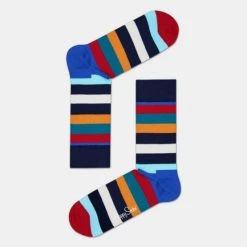 Καλύτερη πώληση ✔️ Κάλτσες Happy 🧦 Socks Stripe Unisex Κάλτσες ΠΟΛΥΧΡΩΜΟ ❤️