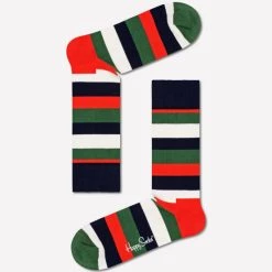 Κουπόνι 🔔 Κάλτσες Happy 🧦 Socks Stripe Unisex Κάλτσες Multicolour 👏