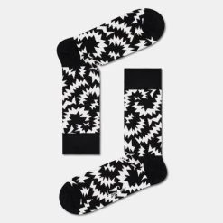 Τοπ 10 😍 Κάλτσες Happy 🧦 Socks Zigzag Unisex Κάλτσες MULTICOLOUR 👍