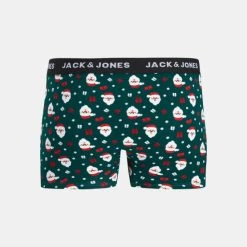ΧΟΝΔΡΙΚΟ ΕΜΠΟΡΙΟ 🤩 Εσώρουχα Jack & Jones Jacdash Trunks 2-Pack Ανδρικά Μποξεράκια Πολύχρωμο Ponderosa Pine 🛒 -Jack-Jones Κατάστημα jack jones jacdash trunks 2 pack 2