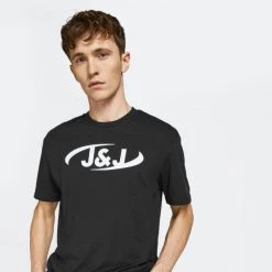 Κουπόνι ❤️ T-Shirts | Μπλούζα κοντό μανίκι Jack & Jones Ανδρικό T-Shirt Black 🛒 -Jack-Jones Κατάστημα jack jones jcoair tee ss crew neck sn 9