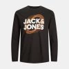 Ολοκαίνουργιο 🛒 Μπλούζα μακρύ μανίκι Jack & Jones Ανδρική Μπλούζα με Μακρύ Μανίκι BLACK ⭐
