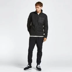 Προώθηση 🔥 Ζακέτες Jack & Jones Ανδρική Ζακέτα Black 🔔 -Jack-Jones Κατάστημα jack jones jcopocket knit cardigan ln 5