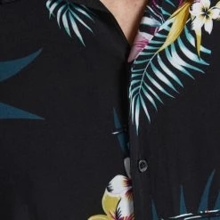 Εξοδος ❤️ Κοντομάνικα Πουκάμισα Jack & Jones Tropical Ανδρικό Κοντομάνικο Πουκάμισο Black 🤩 -Jack-Jones Κατάστημα jack jones jcoreggie staycay aop resort shirt ss 3