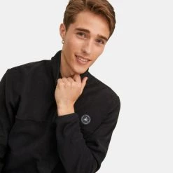 Ολοκαίνουργιο ✨ Φούτερ Jack & Jones Tech Polar Ανδρική Μπλούζα Φούτερ Black 🔔 -Jack-Jones Κατάστημα jack jones jcotech polar sweat high neck 11