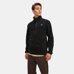 Ολοκαίνουργιο ✨ Φούτερ Jack & Jones Tech Polar Ανδρική Μπλούζα Φούτερ Black 🔔
