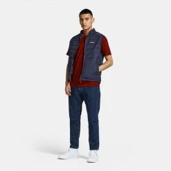 Best Pirce 🥰 Αμάνικα Μπουφάν Jack & Jones Ανδρικό Αμάνικο Μπουφάν NAVY BLAZER 🔥 -Jack-Jones Κατάστημα jack jones jjeace bodywarmer collar noos 5