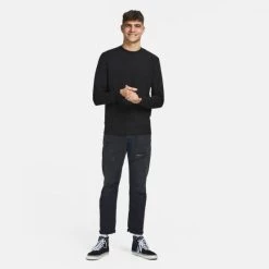Τοπ 10 😍 Φούτερ Jack & Jones Basic Crew Neck Noos Ανδρικό Φούτερ BLACK 🤩 -Jack-Jones Κατάστημα jack jones jjebasic sweat crew neck noos 5
