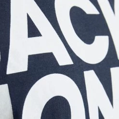 Αγορά 🎁 T-Shirts | Μπλούζα κοντό μανίκι Jack & Jones Logo Ανδρικό T-shirt NAVY BLAZER 🛒 -Jack-Jones Κατάστημα jack jones jjecorp logo tee ss o neck noos 13