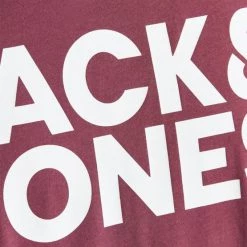 Ολοκαίνουργιο ⌛ T-Shirts | Μπλούζα κοντό μανίκι Jack & Jones Logo Ανδρικό T-shirt Hawthorn Rose 🔥 -Jack-Jones Κατάστημα jack jones jjecorp logo tee ss o neck noos 3