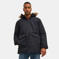 ΧΟΝΔΡΙΚΟ ΕΜΠΟΡΙΟ 💯 Παρκά Jack & Jones Craft Parka Ανδρικό Μπουφάν Black 🌟