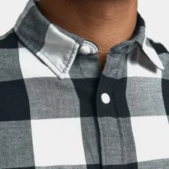 Εξοδος 🔔 Πουκάμισα Jack & Jones Gingham Checked Ανδρικό Πουκάμισο WHISPER WHITE 🌟 -Jack-Jones Κατάστημα jack jones jjegingham twill shirt l s noos 3