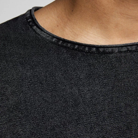 Νέος 🧨 Πλεκτά Jack & Jones Crew Neck Noos Ανδρική Μπλούζα με Μακρύ Μανίκι Caviar 😍 4 Νέος 🧨 Πλεκτά Jack & Jones Crew Neck Noos Ανδρική Μπλούζα με Μακρύ Μανίκι Caviar 😍 - Image 4