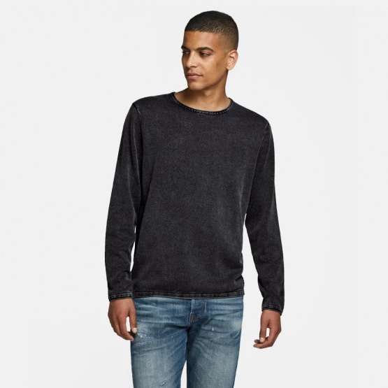Νέος 🧨 Πλεκτά Jack & Jones Crew Neck Noos Ανδρική Μπλούζα με Μακρύ Μανίκι Caviar 😍 1 Νέος 🧨 Πλεκτά Jack & Jones Crew Neck Noos Ανδρική Μπλούζα με Μακρύ Μανίκι Caviar 😍