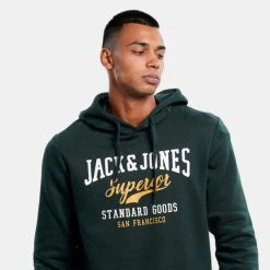 Προώθηση ✔️ Μπλούζες με Κουκούλα Jack & Jones Sweat Ανδρική Μπλούζα με Κουκούλα Pine Grove 😀 -Jack-Jones Κατάστημα jack jones jjelogo sweat hood 2 col 22 23 noos 6