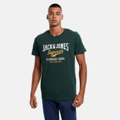 Νέος 👍 T-Shirts | Μπλούζα κοντό μανίκι Jack & Jones Ανδρικό T-shirt Pine Grove 🛒