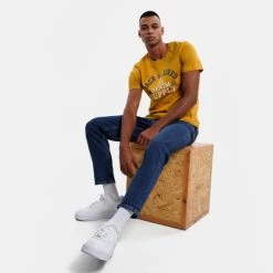 Best Pirce ❤️ T-Shirts | Μπλούζα κοντό μανίκι Jack & Jones Ανδρικό T-shirt HARVEST GOLD ✨ -Jack-Jones Κατάστημα jack jones jjelogo tee ss o neck 2 col aw22 sn 7