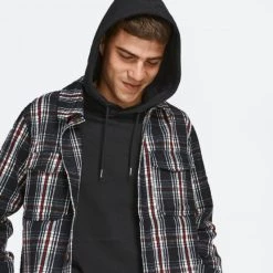 Πολύ καλή προσφορά ❤️ Μπλούζες με Κουκούλα Jack & Jones Organic Cotton Ανδρική Μπλούζα με Κουκούλα Black 🎉 -Jack-Jones Κατάστημα jack jones jjeorganic basic sweat hood noos 3