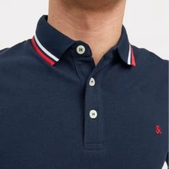 Τοπ 10 ⭐ Πόλο Τ-shirts Jack & Jones Jjepaulos Ανδρικό Πόλο T-shirt NAVY BLAZER 🔔 -Jack-Jones Κατάστημα jack jones jjepaulos polo ls noos 3