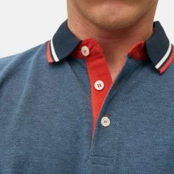 Εκπτωση 🛒 Πόλο Τ-shirts Jack & Jones Jjepaulos Ανδρικό Πόλο T-shirt Denim Blue 🥰 -Jack-Jones Κατάστημα jack jones jjepaulos polo ls noos 9