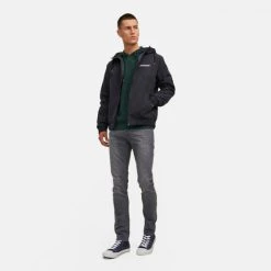 Προϋπολογισμός 🧨 Μπουφάν Jack & Jones Jjerush Ανδρικό Μπουφάν Black 😀 -Jack-Jones Κατάστημα jack jones jjerush hood bomber noos 11
