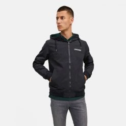 Προϋπολογισμός 🧨 Μπουφάν Jack & Jones Jjerush Ανδρικό Μπουφάν Black 😀