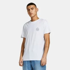 Η καλύτερη συμφωνία 👏 T-Shirts | Μπλούζα κοντό μανίκι Jack & Jones Ανδρικό T-shirt White 🎉