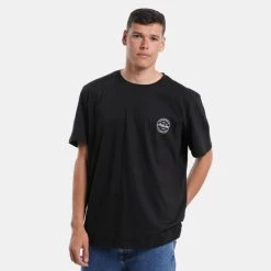 Εξοδος ❤️ T-Shirts | Μπλούζα κοντό μανίκι Jack & Jones Crew Neck Plus Size Ανδρικό T-shirt Black ⭐