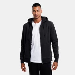 Τοπ 10 🎉 Ζακέτες Jack & Jones Basic Sweat Zip Ανδρική Ζακέτα BLACK 💯