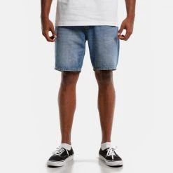 Νέος ⌛ Σορτς | Βερμούδες Jack & Jones Chris Original Ανδρικό Τζιν Σορτς Blue Denim ⭐