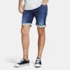 Καλύτερη πώληση ✔️ Τζιν Σορτς/Βερμούδες Jack & Jones Jjirick Ανδρικό Jean Σορτς Blue Denim 🥰