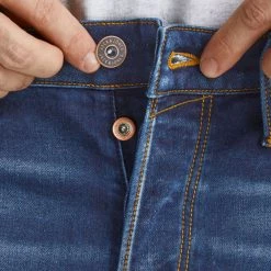 Καλύτερη πώληση ✔️ Τζιν Σορτς/Βερμούδες Jack & Jones Jjirick Ανδρικό Jean Σορτς Blue Denim 🥰 -Jack-Jones Κατάστημα jack jones jjirick jjicon shorts ge 835 ik sn 4