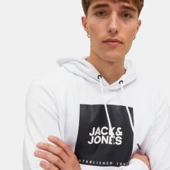 Flash Sale 🤩 Μπλούζες με Κουκούλα Jack & Jones Ανδρική Μπλούζα με Κουκούλα WHITE 😉 10 Flash Sale 🤩 Μπλούζες με Κουκούλα Jack & Jones Ανδρική Μπλούζα με Κουκούλα WHITE 😉 -Jack-Jones Κατάστημα jack jones jjlock sweat hood 4