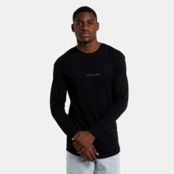 Καλύτερη πώληση 💯 Μπλούζα μακρύ μανίκι Jack & Jones Ανδρική Μπλούζα με Μακρύ Μανίκι BLACK 🥰 -Jack-Jones Κατάστημα jack jones jjnew state tee ls crew neck 2