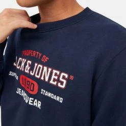 Νέος 👏 Φούτερ Jack & Jones Ανδρική Μπλούζα Φούτερ NAVY BLAZER 🤩 8 Νέος 👏 Φούτερ Jack & Jones Ανδρική Μπλούζα Φούτερ NAVY BLAZER 🤩 -Jack-Jones Κατάστημα jack jones jjstamp sweat crew neck 15