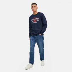 Νέος 👏 Φούτερ Jack & Jones Ανδρική Μπλούζα Φούτερ NAVY BLAZER 🤩 9 Νέος 👏 Φούτερ Jack & Jones Ανδρική Μπλούζα Φούτερ NAVY BLAZER 🤩 -Jack-Jones Κατάστημα jack jones jjstamp sweat crew neck 16
