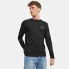 Εξοδος ⌛ Μπλούζα μακρύ μανίκι Jack & Jones Ανδρική Μπλούζα με Μακρύ Μανίκι BLACK ⭐