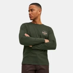 Flash Sale ⭐ Μπλούζα μακρύ μανίκι Jack & Jones Ανδρική Μπλούζα με Μακρύ Μανίκι Rosin 🛒
