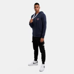 Εξοδος 🎉 Ζακέτες Jack & Jones Ανδρική Ζακέτα NAVY BLAZER 🌟 -Jack-Jones Κατάστημα jack jones jjstamp zip hood small 4