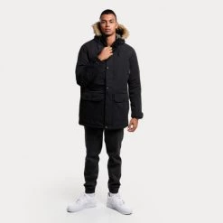 Συμφωνίες 🔔 Παρκά Jack & Jones Ανδρικό Μπουφάν Black 🛒 -Jack-Jones Κατάστημα jack jones jjwinner parka fur 17