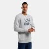 Καλύτερη πώληση 👏 Φούτερ Jack & Jones Ανδρική Μπλούζα με Μακρύ Μανίκι Light Grey Melange ❤️