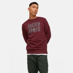 ΧΟΝΔΡΙΚΟ ΕΜΠΟΡΙΟ 🎁 Φούτερ Jack & Jones Ανδρική Μπλούζα με Μακρύ Μανίκι Port Royale 😉