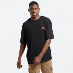 Συμφωνίες 🔥 T-Shirts | Μπλούζα κοντό μανίκι Jack & Jones Jorbrink Element Ανδρικό T-shirt BLACK 🎉 -Jack-Jones Κατάστημα jack jones jorbrink element tee ss crew neck ln 6